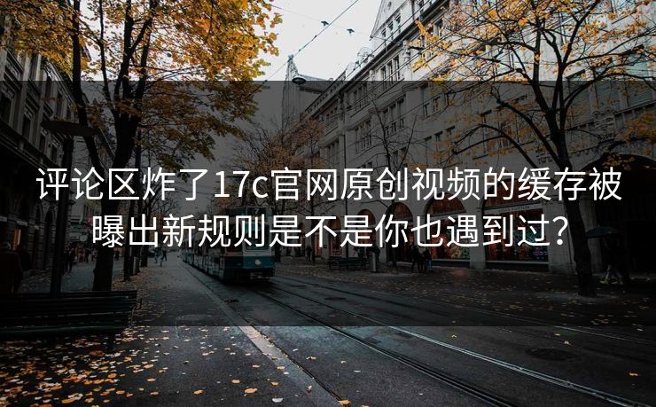 评论区炸了17c官网原创视频的缓存被曝出新规则是不是你也遇到过？